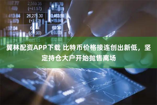 翼林配资APP下载 比特币价格接连创出新低，坚定持仓大户开始抛售离场